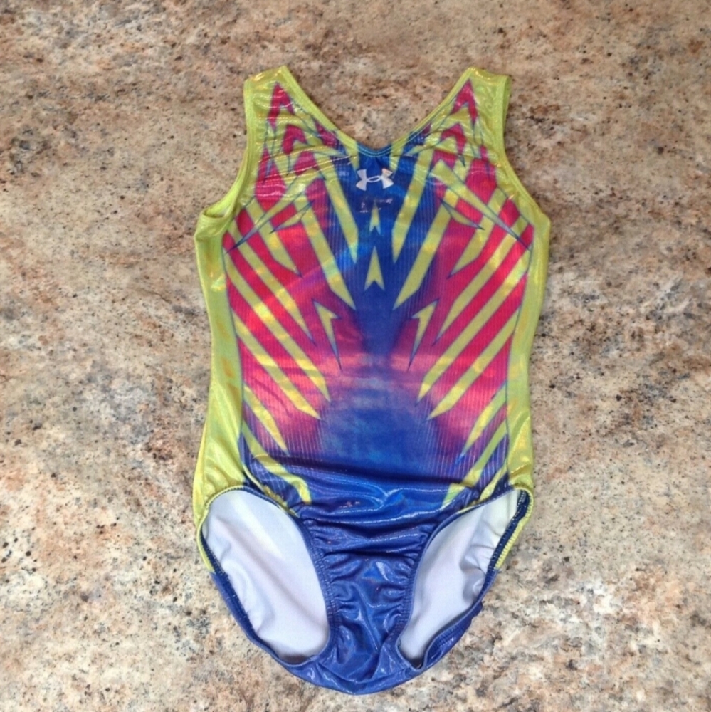 GK Elite Under Armour Foil gymnastics Leotard AXS